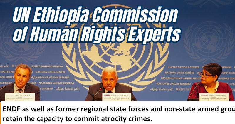 UN Commission Raises Alarm on Acute Risks of Atrocity Crimes in Ethiopia